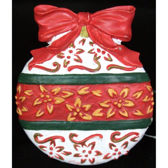 NWT Ceramic Red White Floral Christmas Ornament Napkin Ring Bow Tableware Dining - Picture 2 of 14